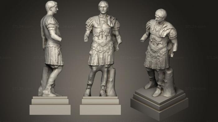 Статуи античные и исторические (Статуя 13, STKA_1496) 3D модель для ЧПУ станка